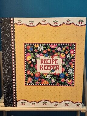 Mary Engelbreit Recipe Keeper "Cherry" Recipe Binder - Yellow